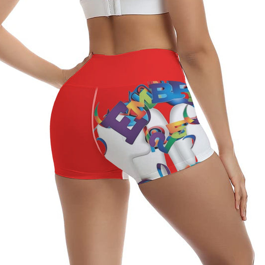 All-Over Print Women's Ultra-Short Yoga Shorts