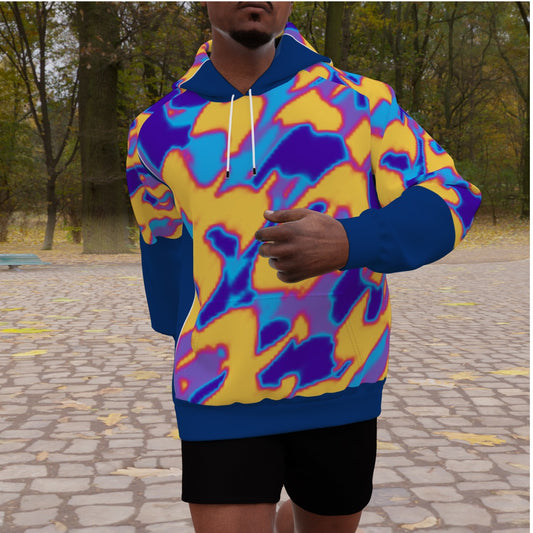 All-Over Print Men's Heavy Fleece Raglan Hoodie