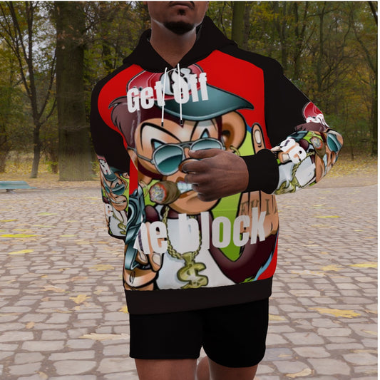 All-Over Print Men's Heavy Fleece Raglan Hoodie