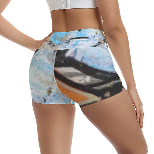 All-Over Print Women's Ultra-Short Yoga Shorts
