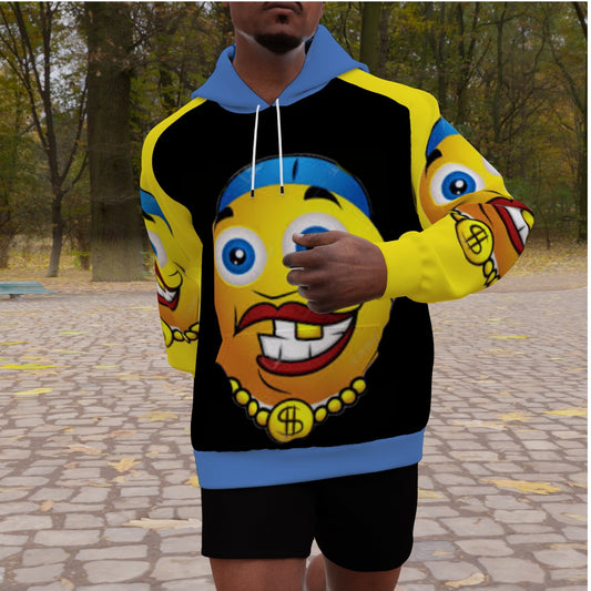 All-Over Print Men's Heavy Fleece Raglan Hoodie