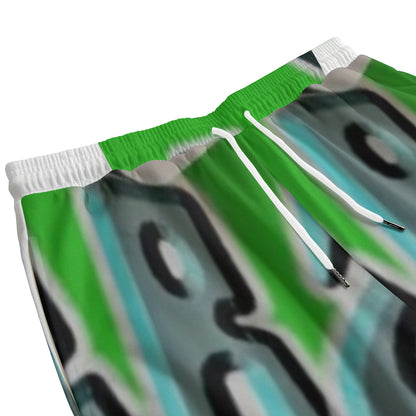 All-Over Print Men's Sweatpants With Waistband