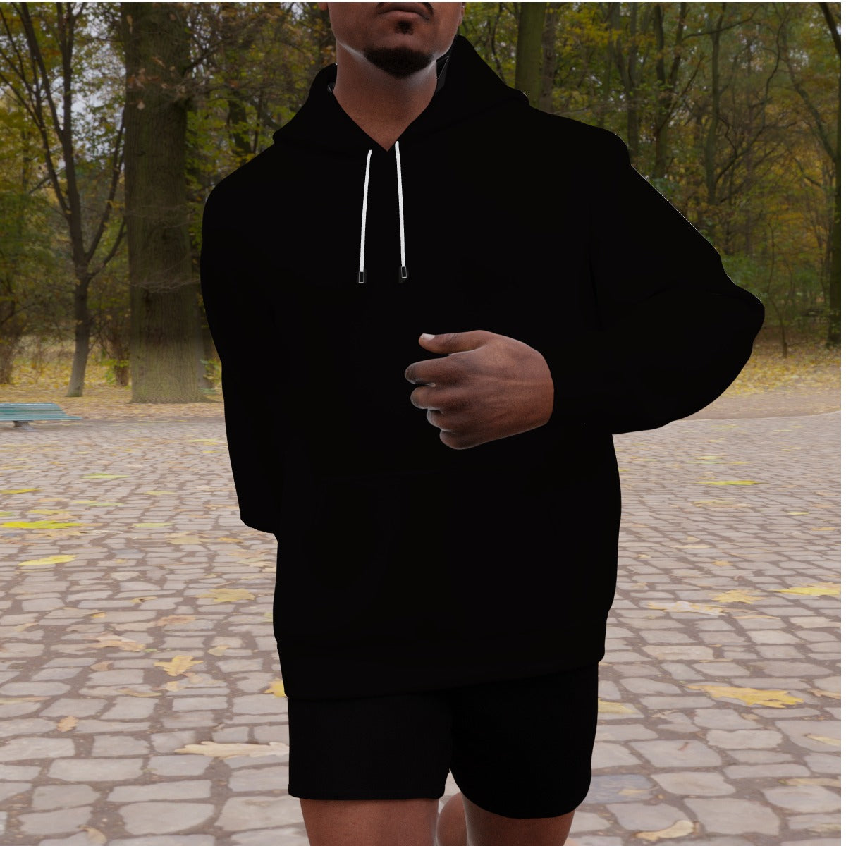 All-Over Print Men's Heavy Fleece Raglan Hoodie