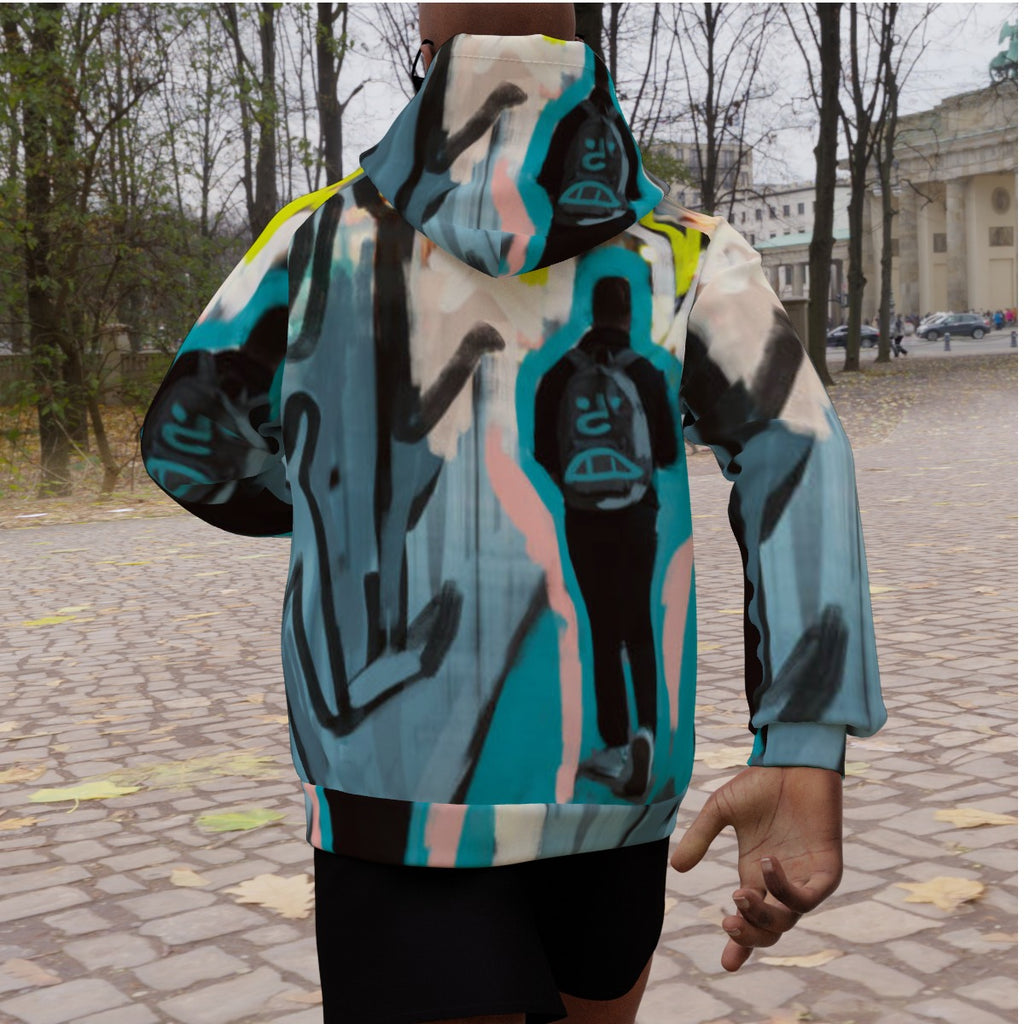 All-Over Print Men's Heavy Fleece Raglan Hoodie