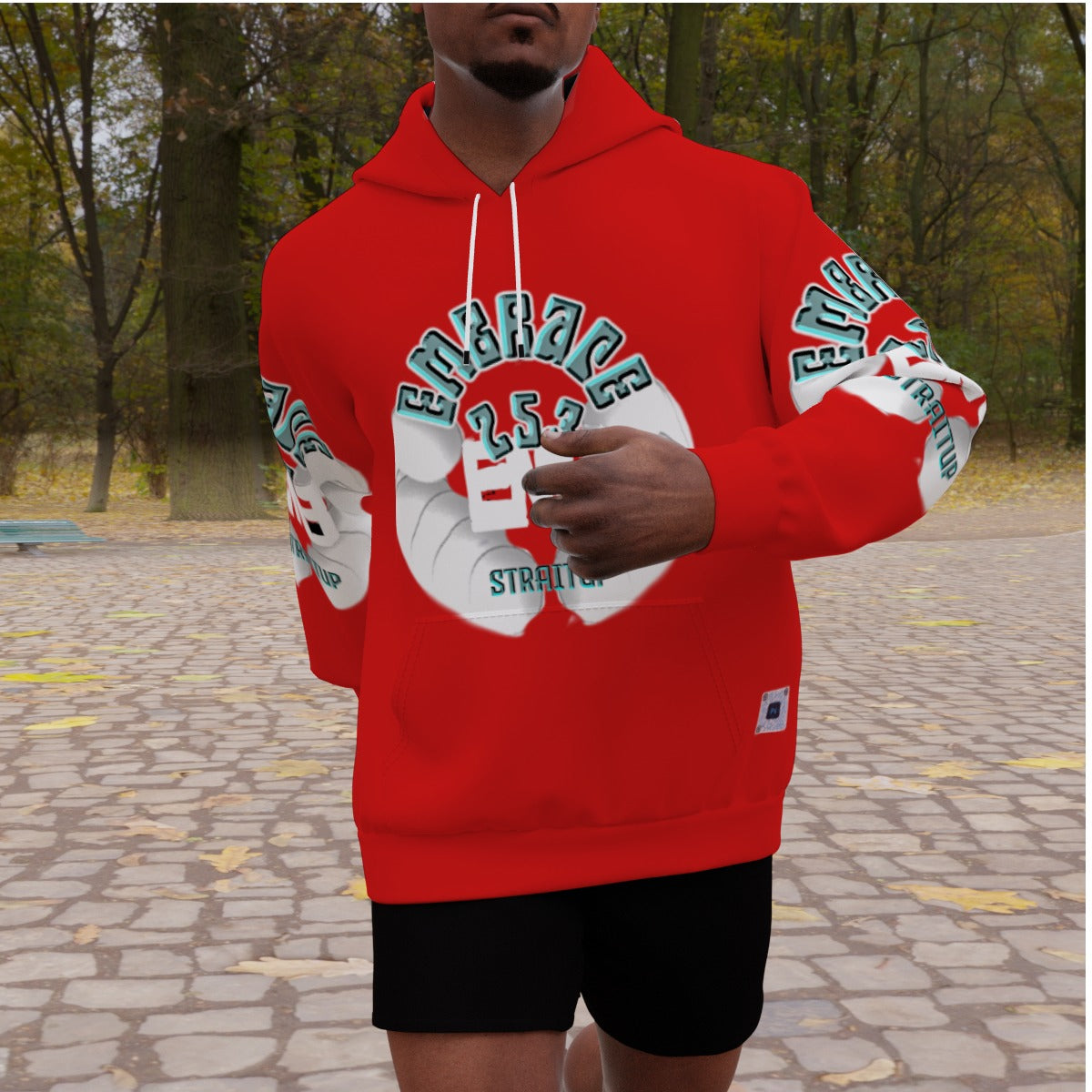 All-Over Print Men's Heavy Fleece Raglan Hoodie