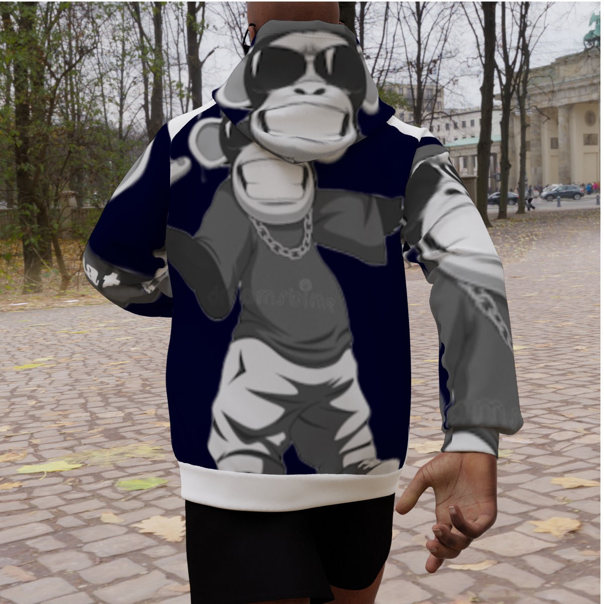 All-Over Print Men's Heavy Fleece Raglan Hoodie