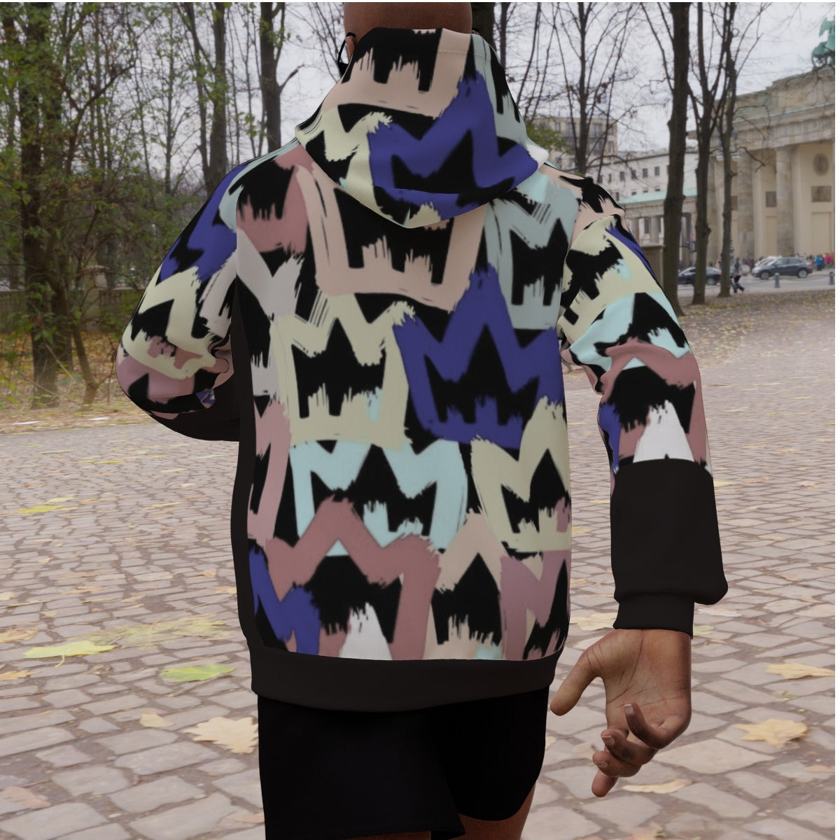 All-Over Print Men's Heavy Fleece Raglan Hoodie