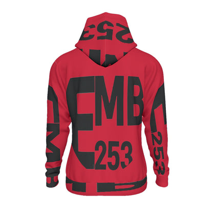 All-Over Print Men's Thicken Pullover Hoodie With Inner Hood