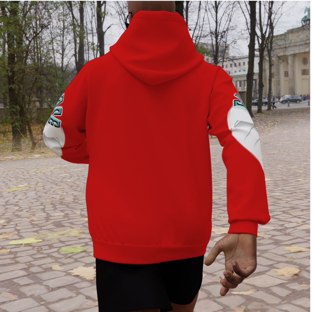 All-Over Print Men's Heavy Fleece Raglan Hoodie