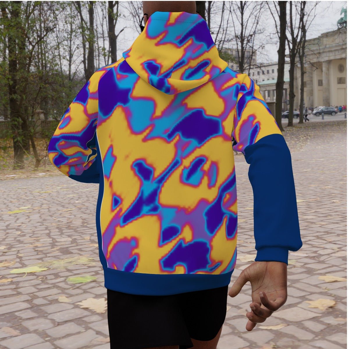 All-Over Print Men's Heavy Fleece Raglan Hoodie