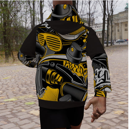 All-Over Print Men's Heavy Fleece Raglan Hoodie