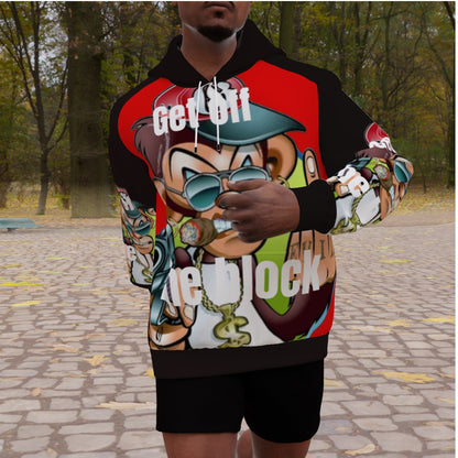 All-Over Print Men's Heavy Fleece Raglan Hoodie