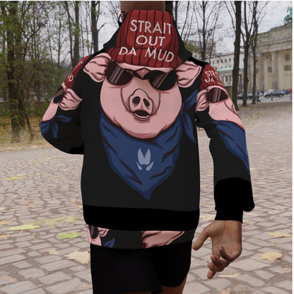 All-Over Print Men's Heavy Fleece Raglan Hoodie