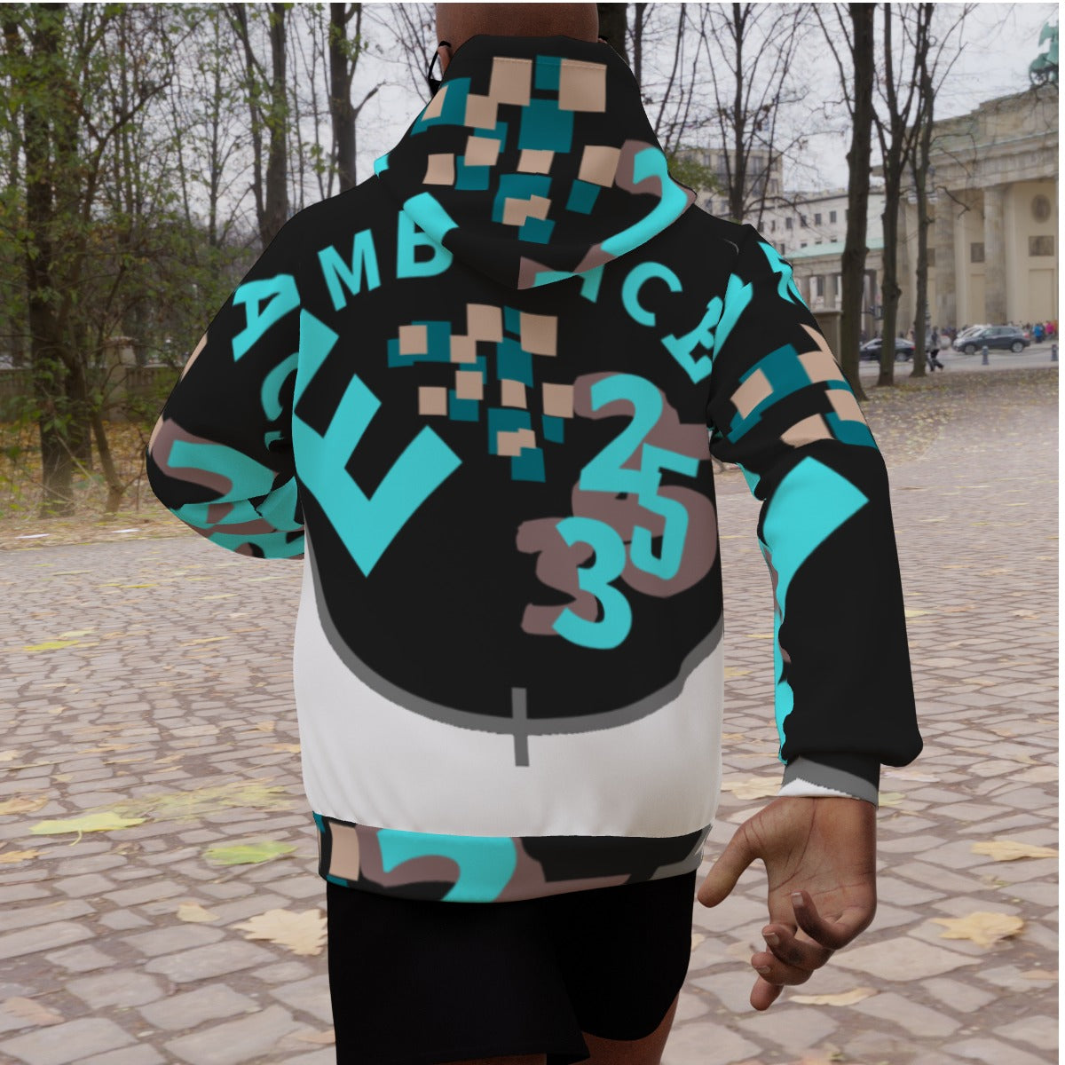 All-Over Print Men's Heavy Fleece Raglan Hoodie