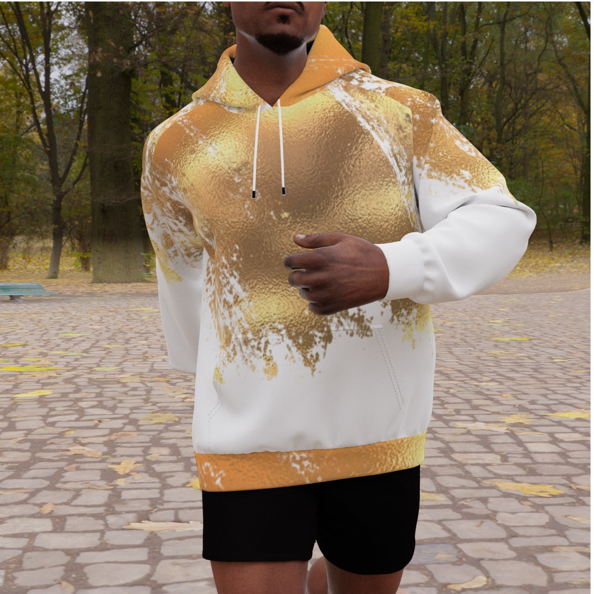 All-Over Print Men's Heavy Fleece Raglan Hoodie