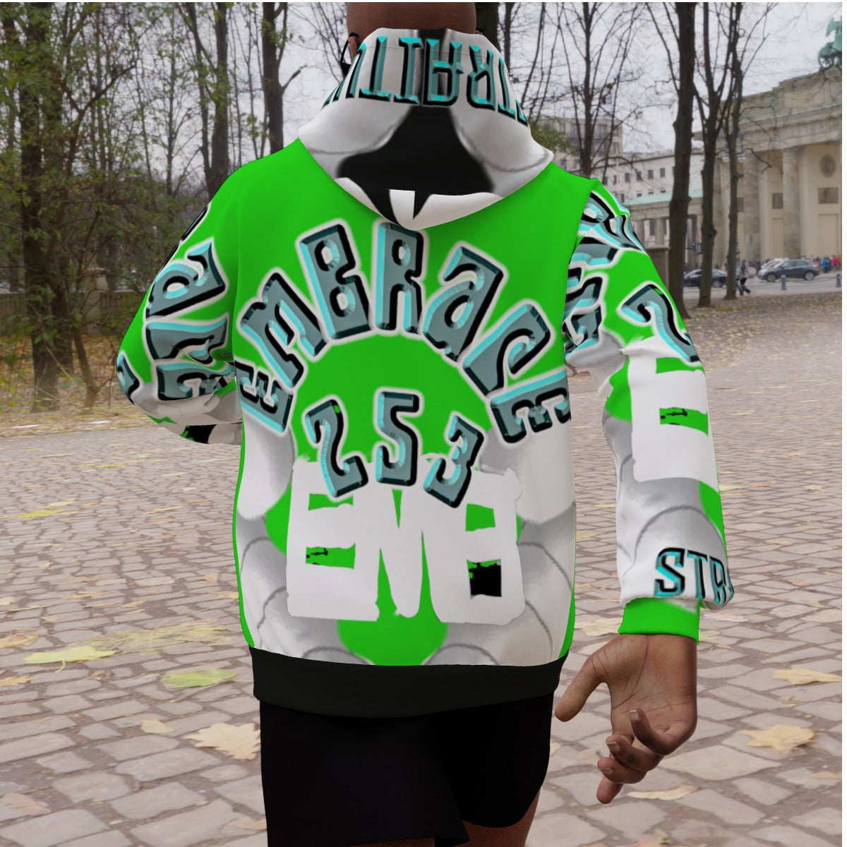 All-Over Print Men's Heavy Fleece Raglan Hoodie