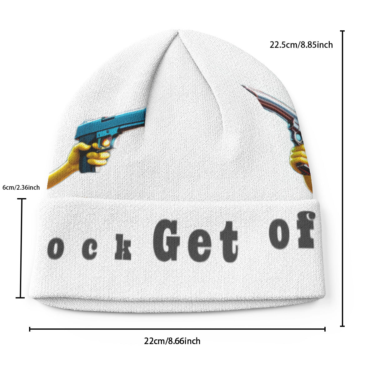 All-Over Print Knitted Hat