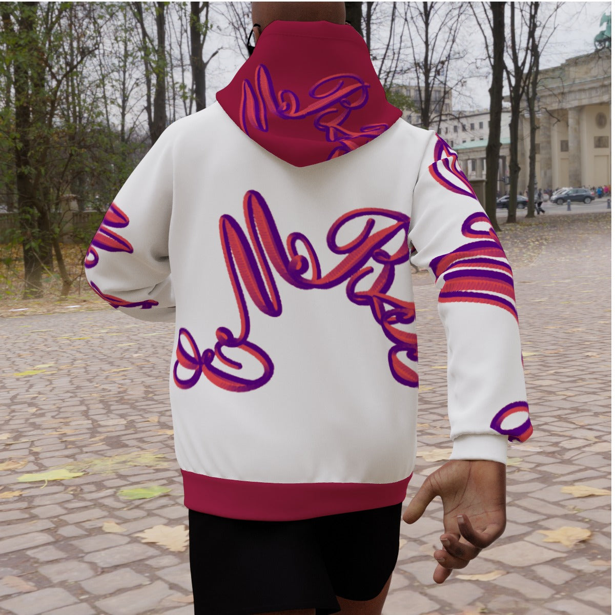 All-Over Print Men's Heavy Fleece Raglan Hoodie