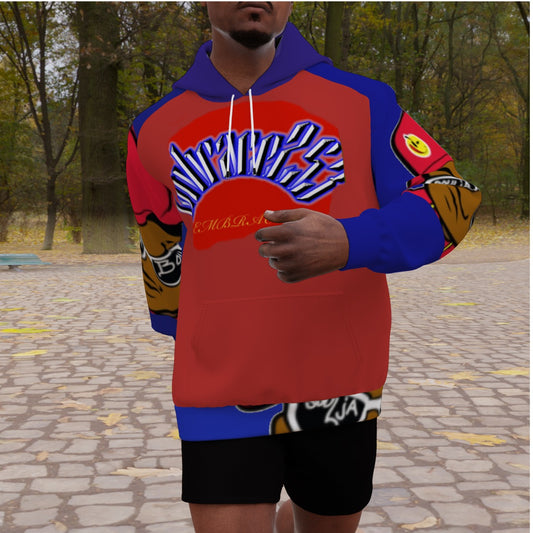 All-Over Print Men's Heavy Fleece Raglan Hoodie