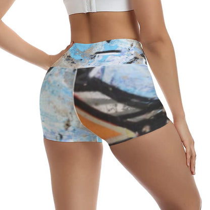 All-Over Print Women's Ultra-Short Yoga Shorts