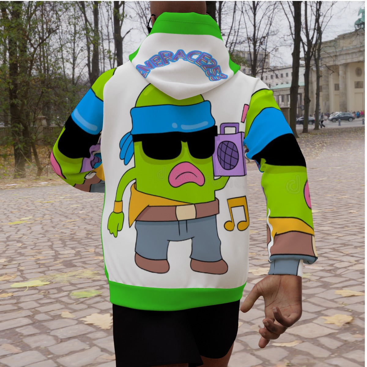 All-Over Print Men's Heavy Fleece Raglan Hoodie