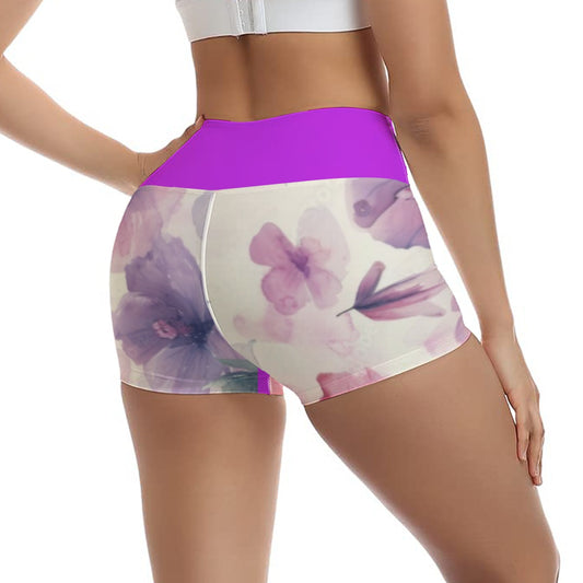 All-Over Print Women's Ultra-Short Yoga Shorts