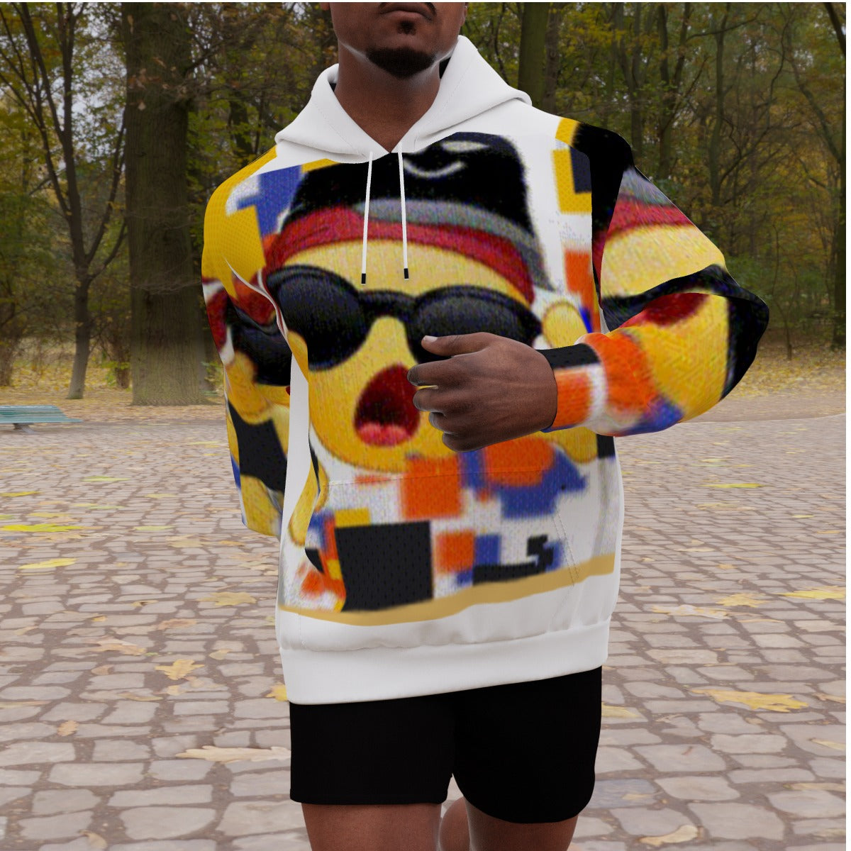 All-Over Print Men's Heavy Fleece Raglan Hoodie
