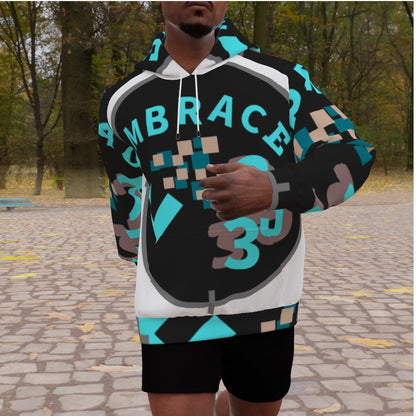 All-Over Print Men's Heavy Fleece Raglan Hoodie