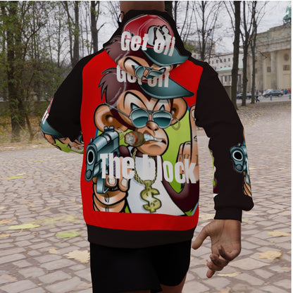 All-Over Print Men's Heavy Fleece Raglan Hoodie