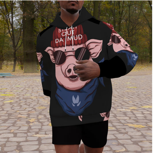 All-Over Print Men's Heavy Fleece Raglan Hoodie