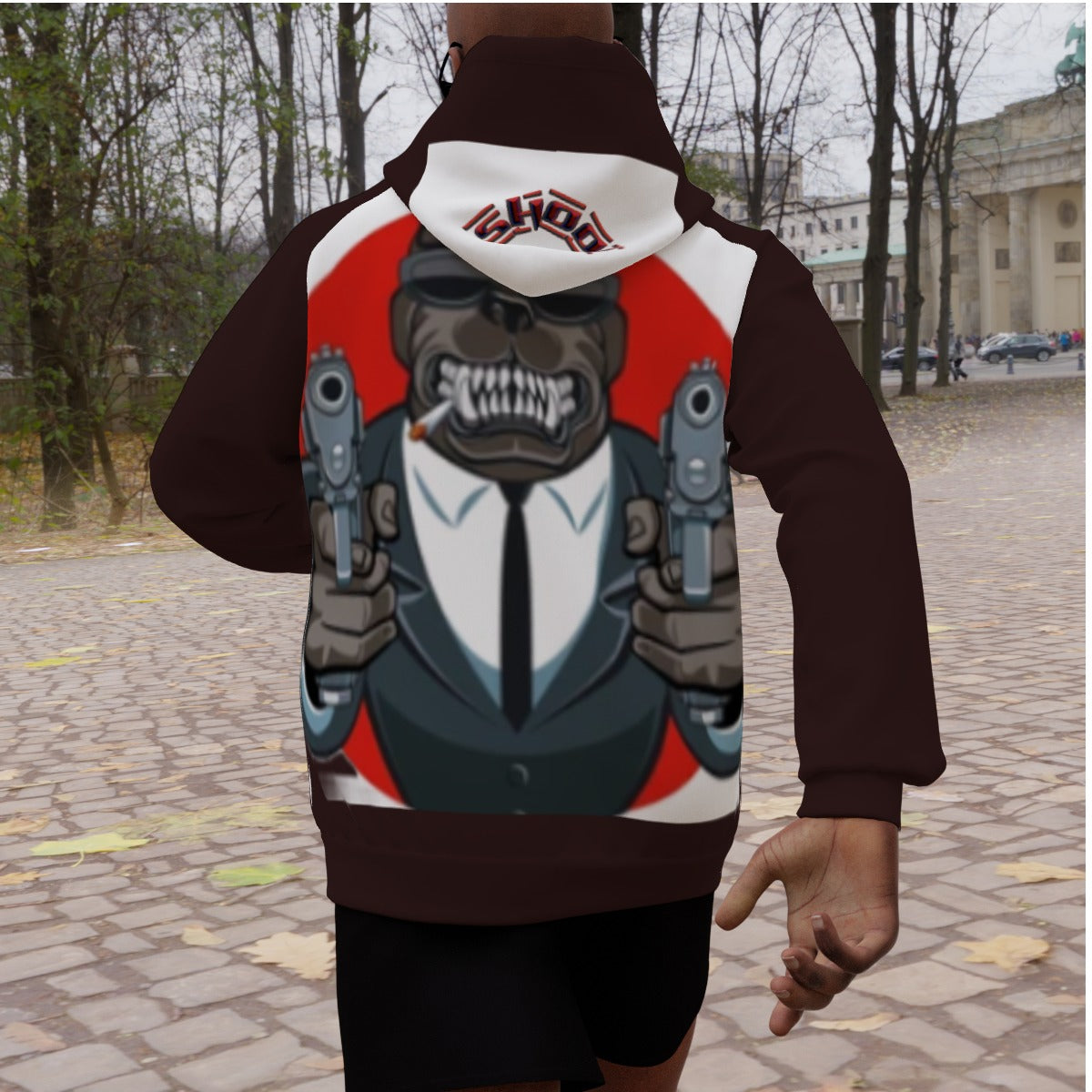 All-Over Print Men's Heavy Fleece Raglan Hoodie