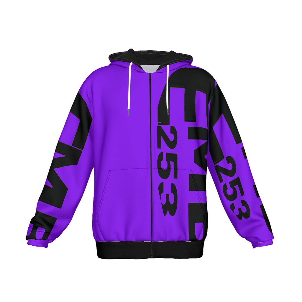 All-Over Print Men's Heavy Fleece Zip Up Hoodie