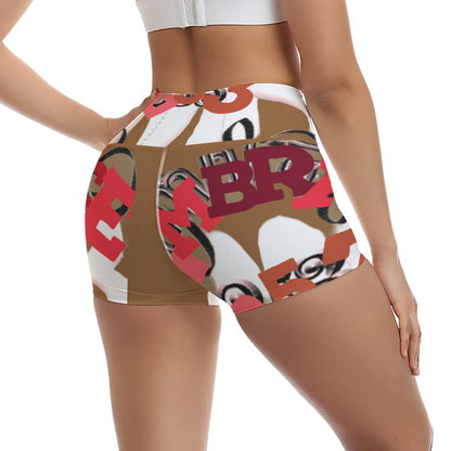 All-Over Print Women's Ultra-Short Yoga Shorts