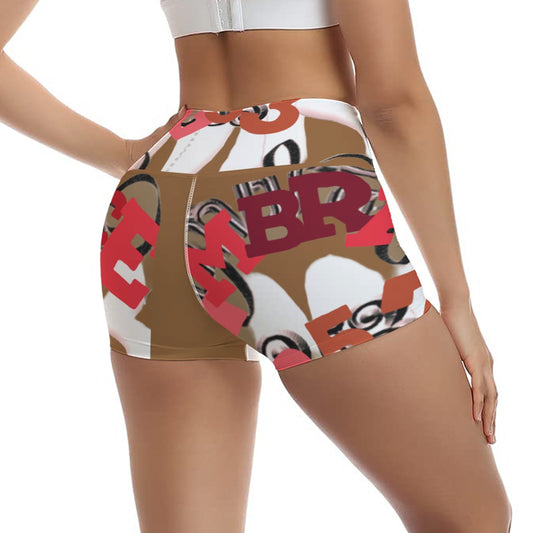 All-Over Print Women's Ultra-Short Yoga Shorts